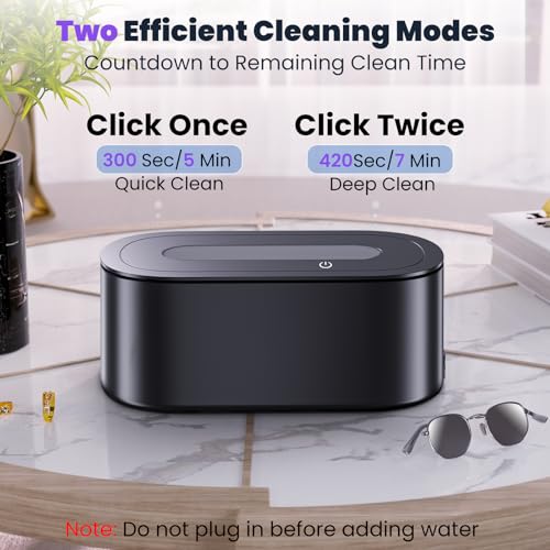 Ultrasonic Jewelry Cleaner, 48Khz 12oz 30W Digital Timer O696777
