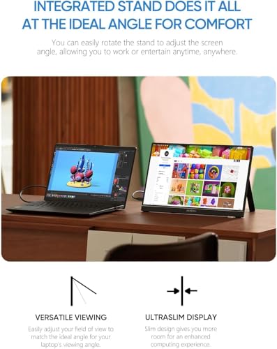 15.6'' FHD 1080P IPS Portable Monitor with USB C & HDMI K2167