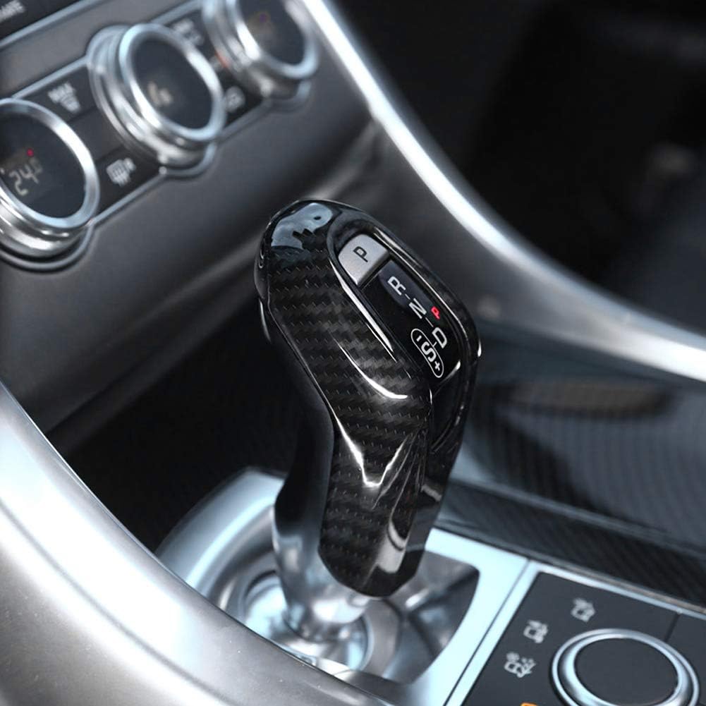 Carbon Fiber Car Gear Shift Knob Cover Trim Pack of 2 H465