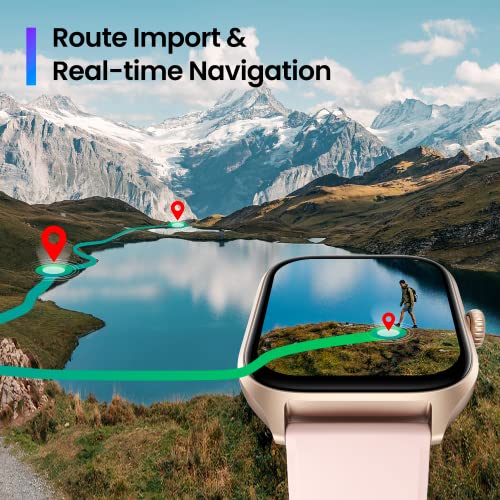 Black 43mm Smart Watch with GPS W6735