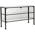 Wide Glass Display Case Console Table M84570