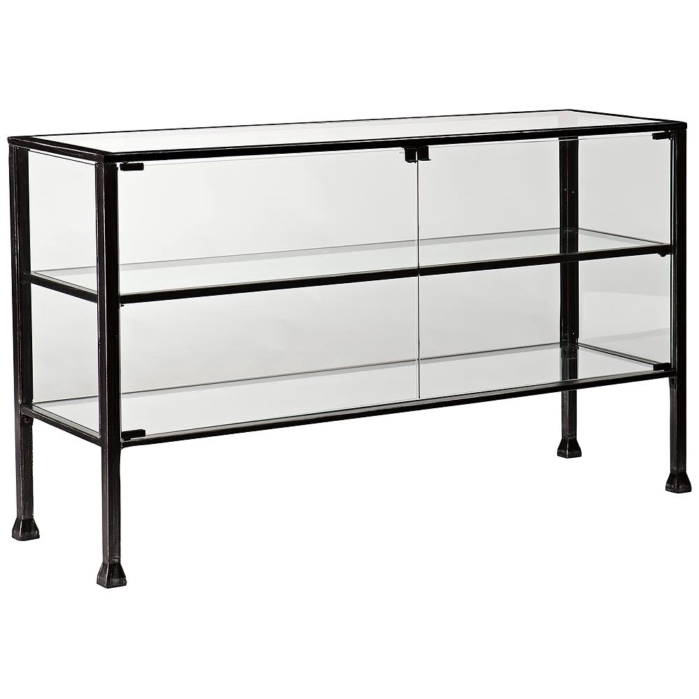 Wide Glass Display Case Console Table M84570