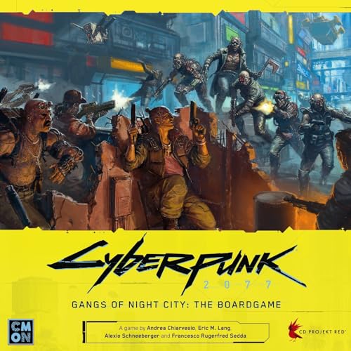 Cyberpunk 2077: Gangs of Night City Board Game, Ages 14+, 1-4 Players, 90-120 Min T796