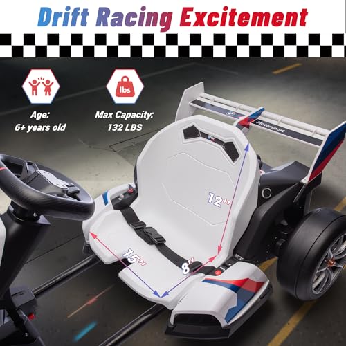 24V Licensed BMW Drift Kart with Dual 200W Motors L963260