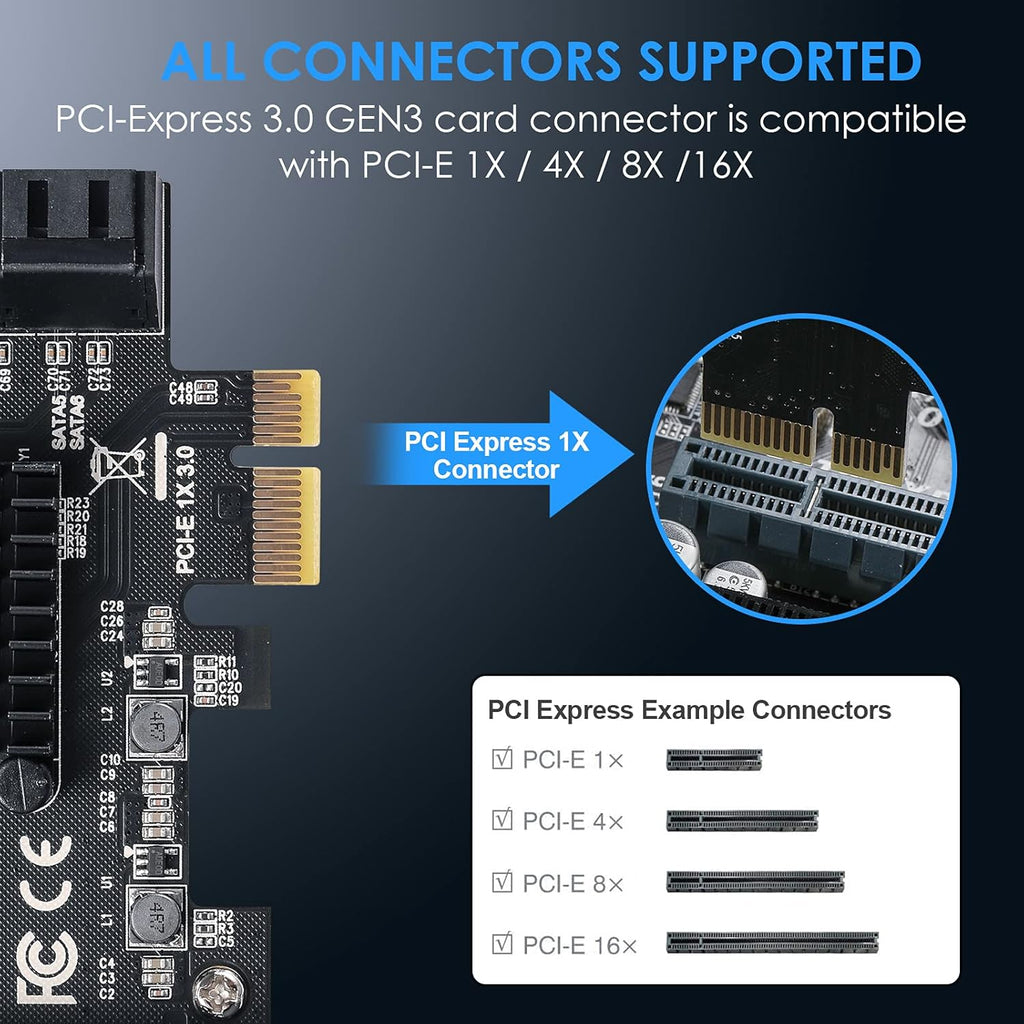 PCIe SATA Card 8 Ports G7685