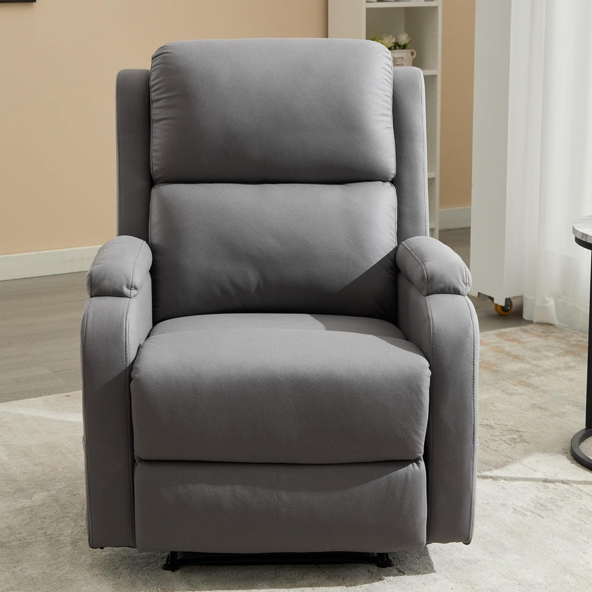 Leather Recliner Chair with Adjustable Backrest F18188