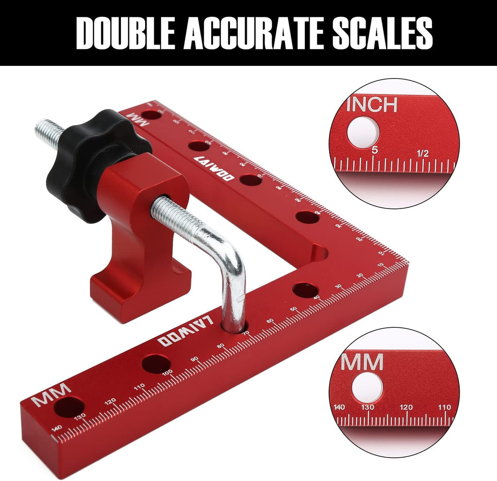 90 Degree Positioning Squares 4 Set 5.5inch Aluminum Alloy Corner Clamp J372
