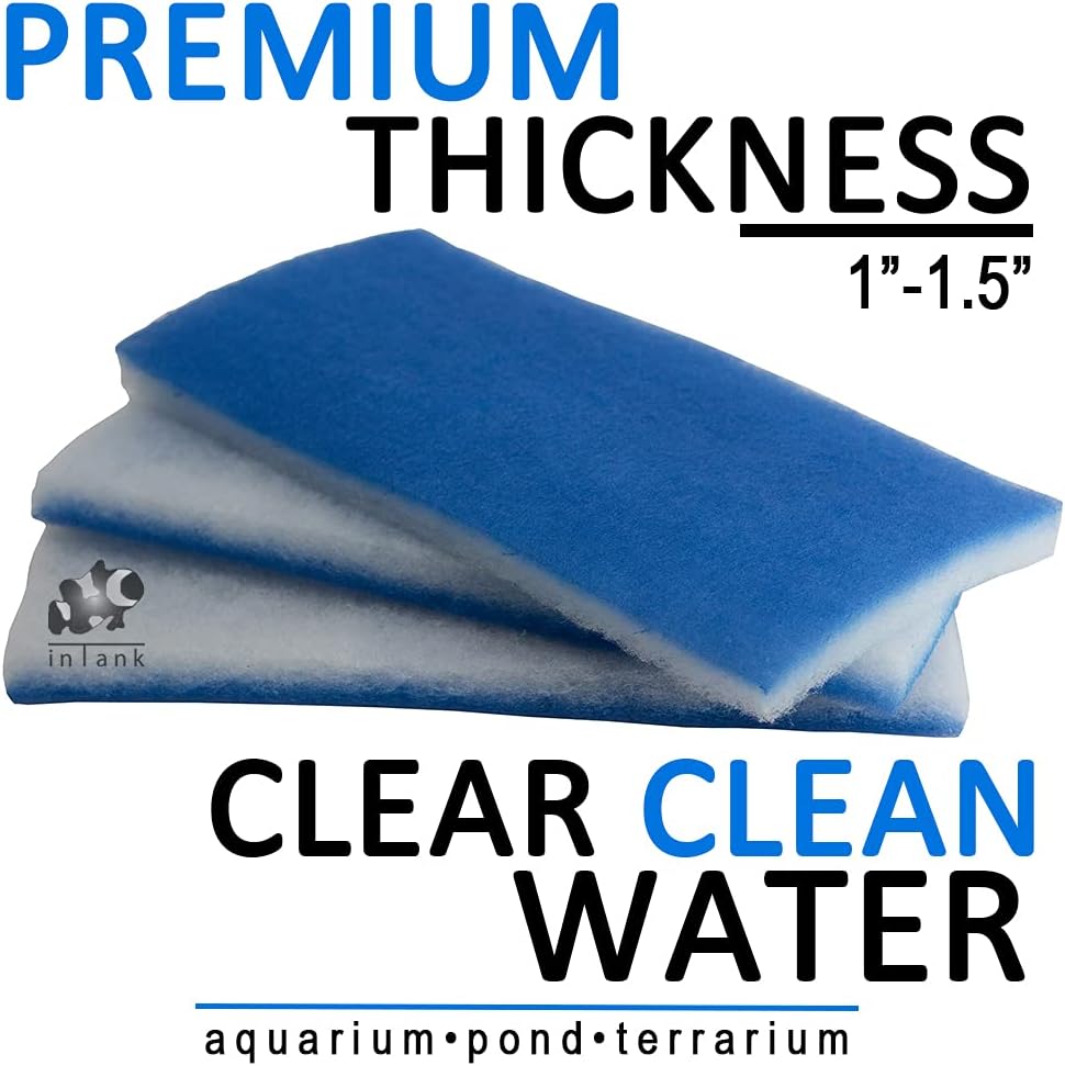 2 Inch Thick Double Bonded Poly Filter Pads (3 Large Pads) N326