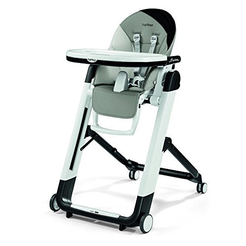 Folding High Chair & Recliner, Height Adjustable, Ambiance Brown (White) M30069