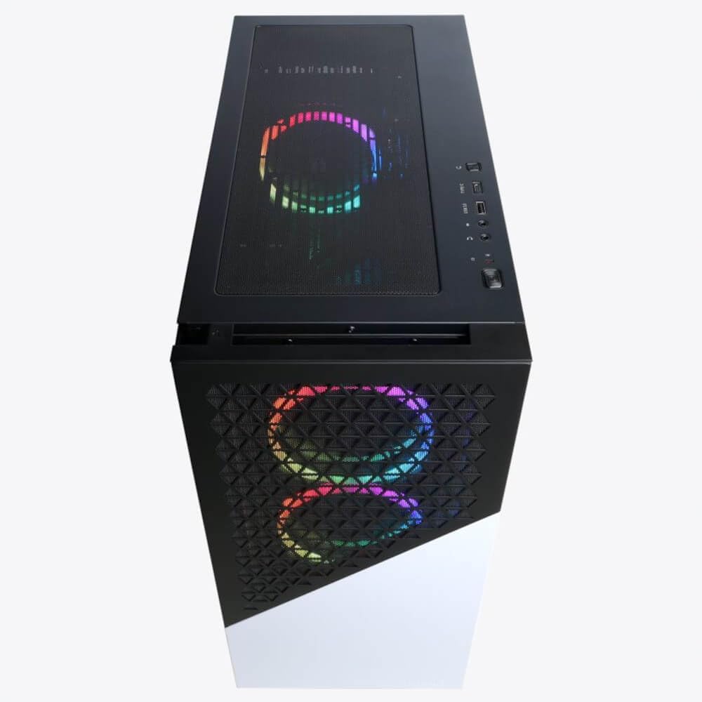 White AMD Ryzen 7 7700 32GB RAM 2TB SSD NVIDIA GeForce RTX 4060 Ti 16GB Windows 11 Home Gaming Desktop Computer H841815