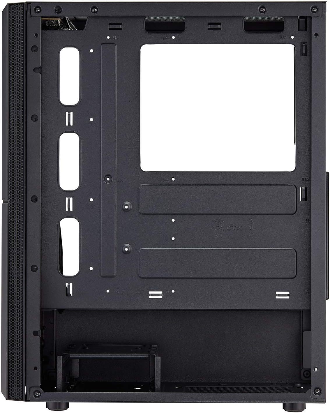 ATX Mid Tower PC Gaming Case with Tempered Glass Side Panel K809433