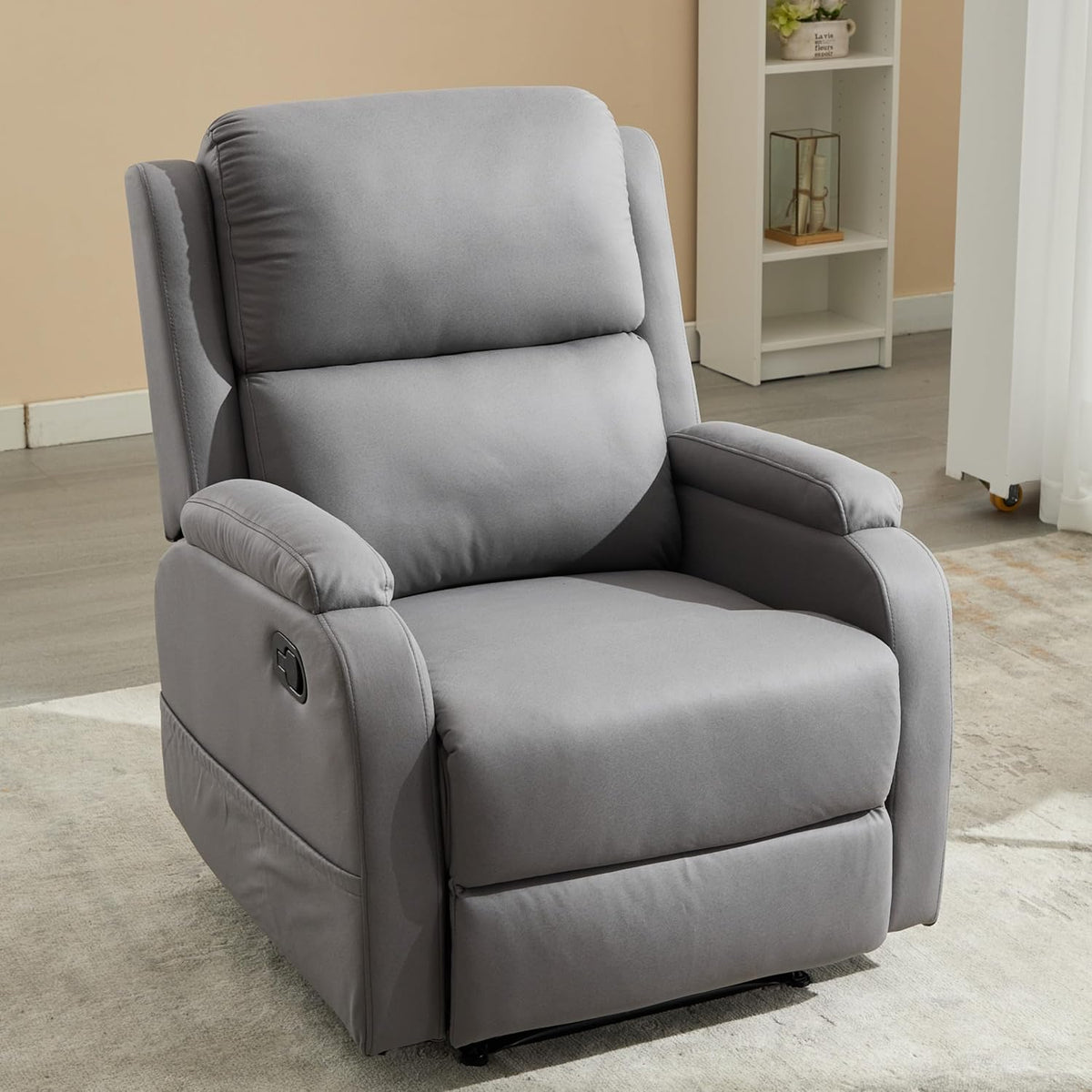 Leather Recliner Chair with Adjustable Backrest F18188