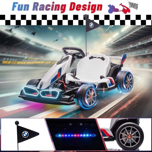 24V Licensed BMW Drift Kart with Dual 200W Motors L963260