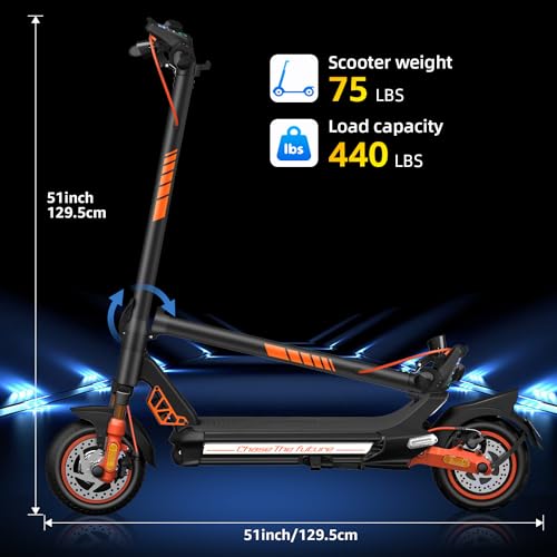 10.5'' Off Road Tires Dual Motor Electric Scooter with 1152Wh Battery W57137