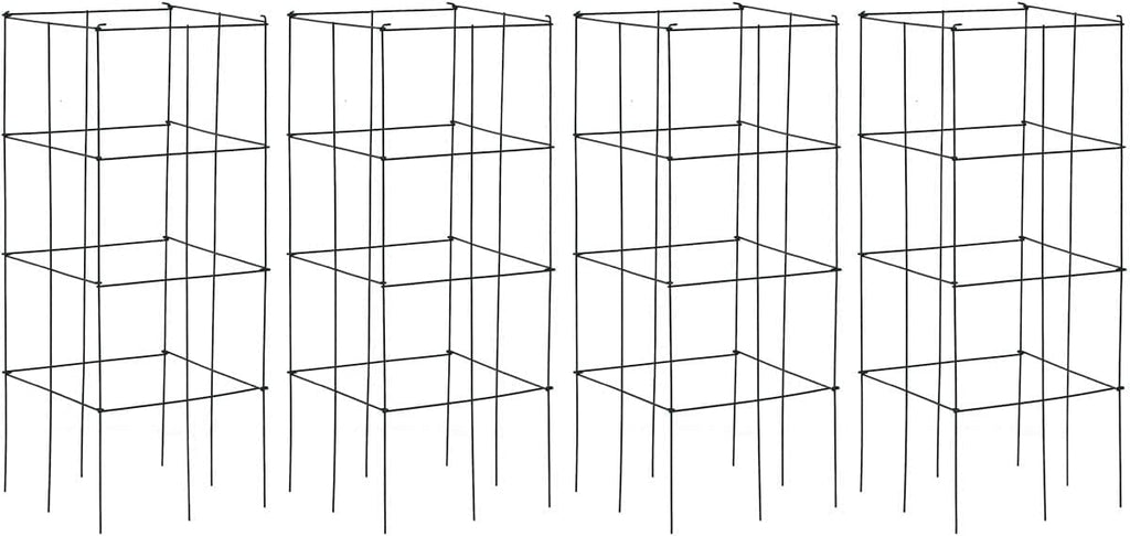 4 Pack 39 Inches Tall Square Plant Support Cage M195167