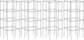 4 Pack 39 Inches Tall Square Plant Support Cage M195167