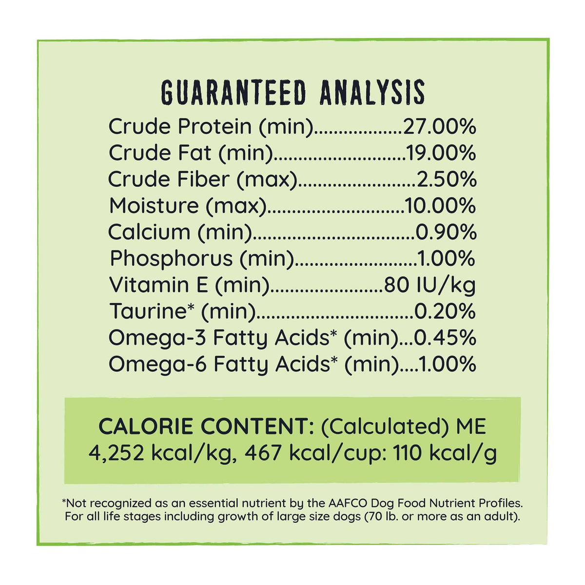 Grain-Free Grass Fed Lamb Recipe Dry Dog Food 24 lb I944