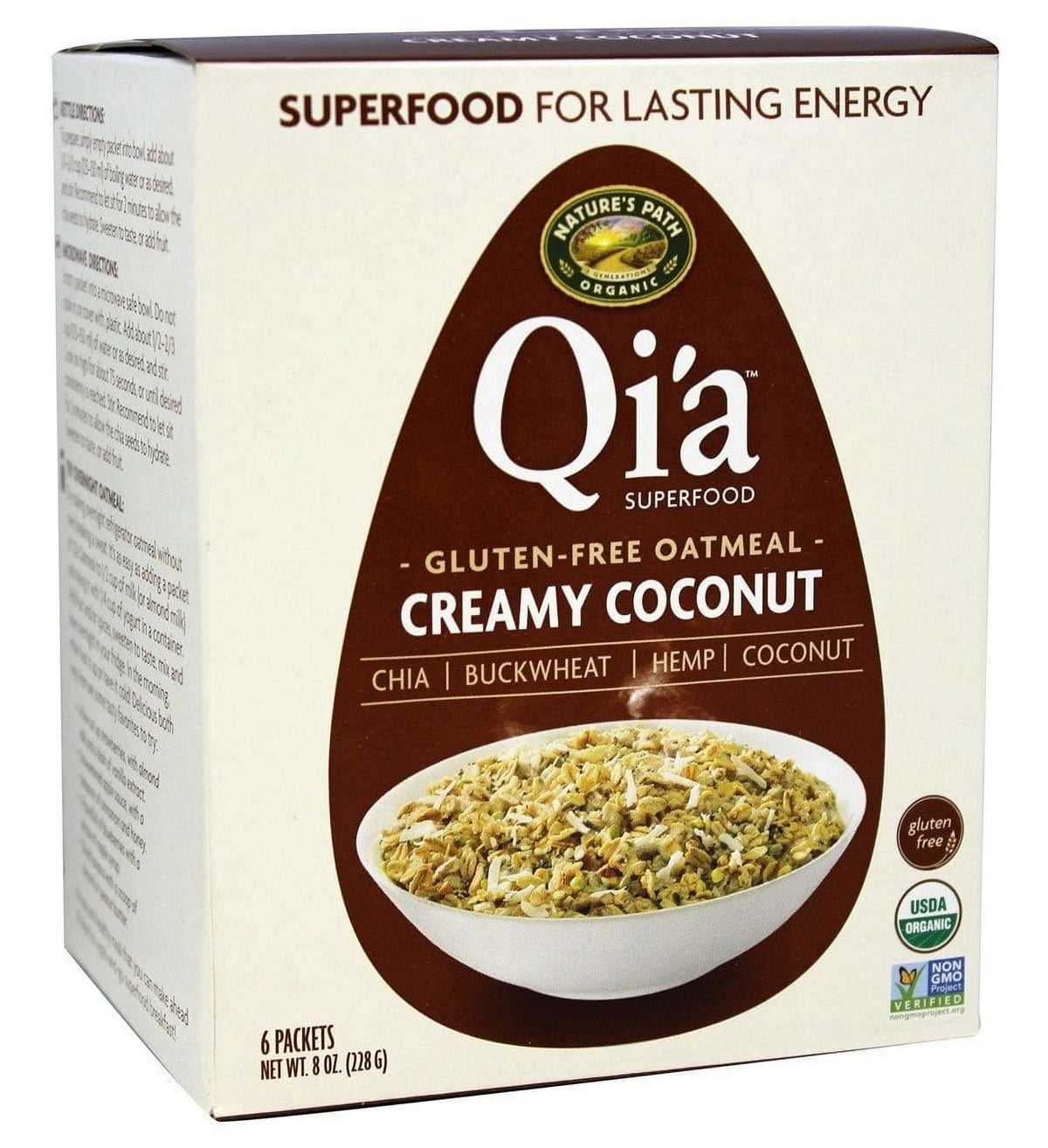 Oatmeal Coconut, 8 Ounce (Pack of 6) Z1436