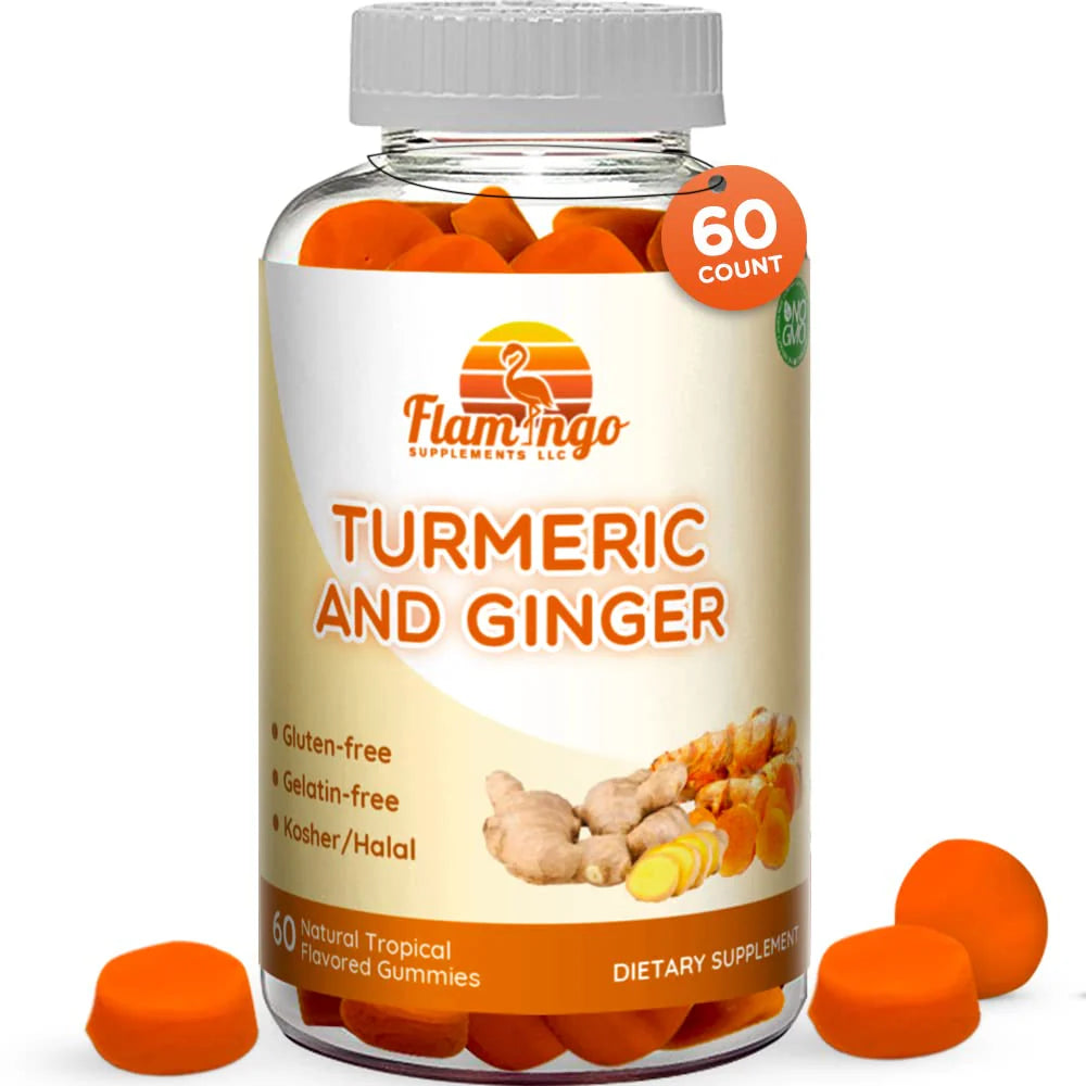 Turmeric Curcumin & Ginger Chewable Gummies 60 Count Q206565