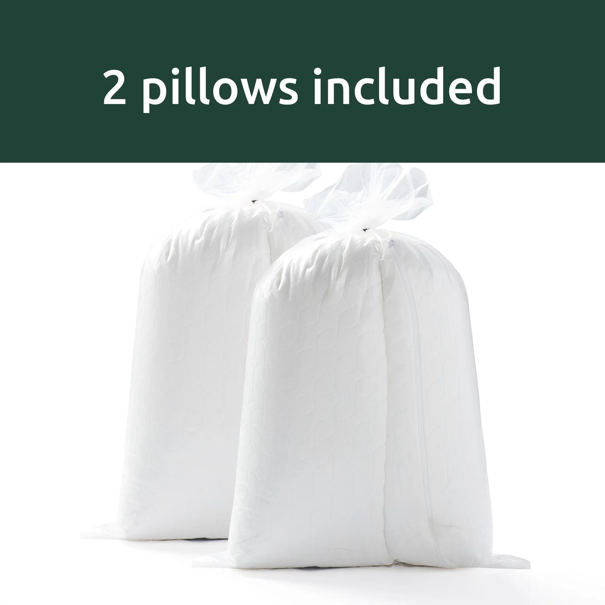 King 2 Pack Shredded Foam Bed Pillow J1149