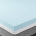3 inch Gel Infused Ventilated Memory Foam Mattress Topper - Blue (Full) B84064