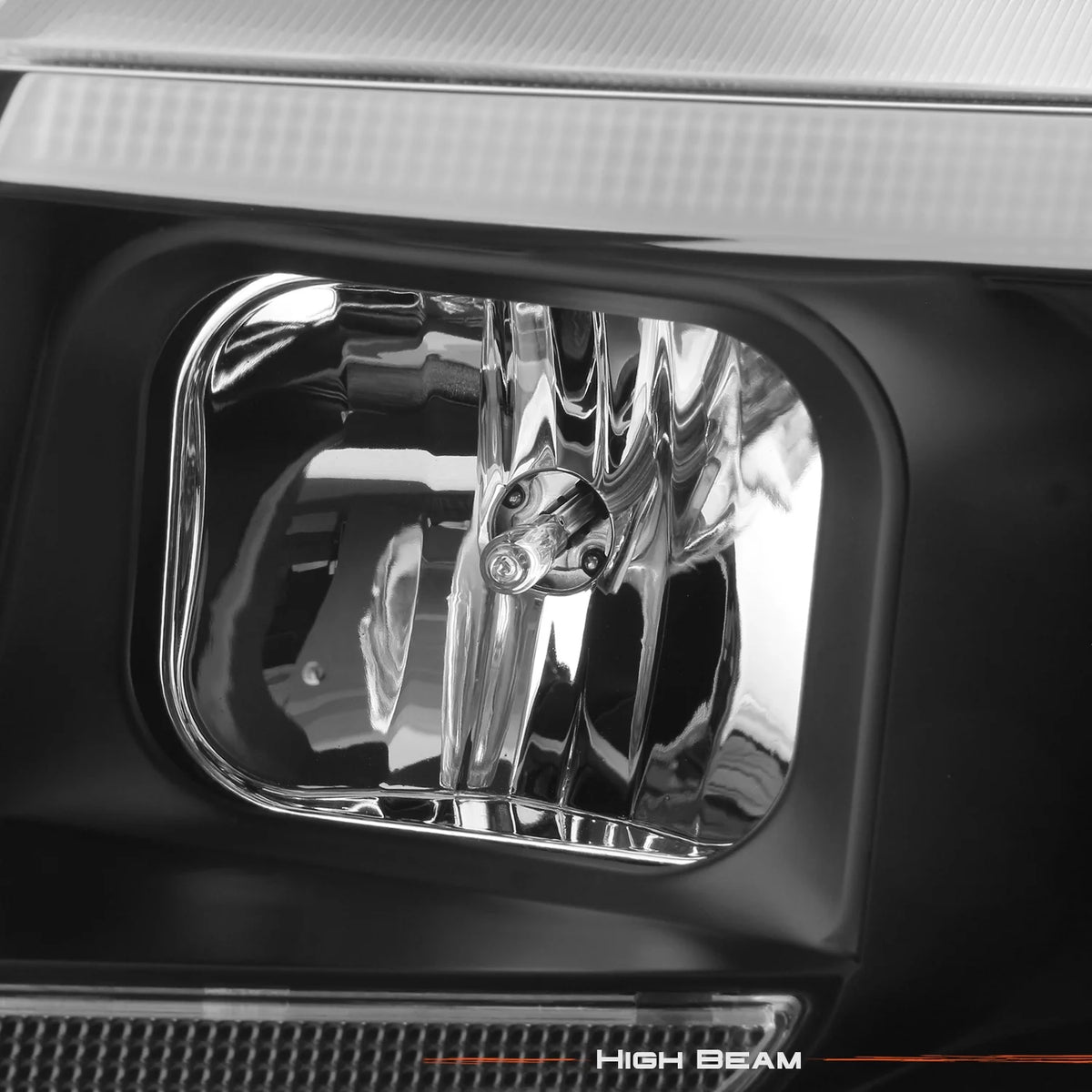 Black Projector Headlights Pair Left + Right M126