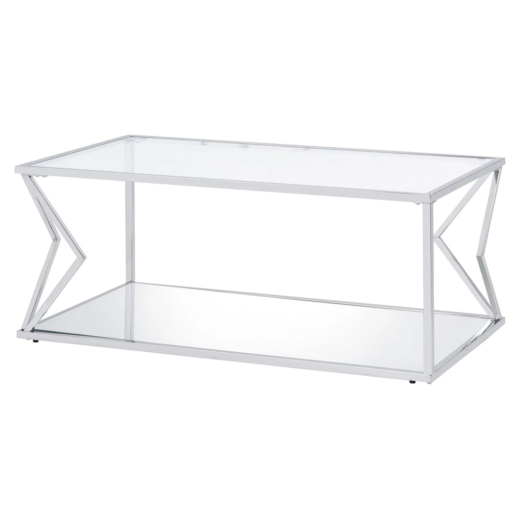 Glass Top Rectangular Coffee Table Y33951