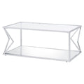 Glass Top Rectangular Coffee Table Y33951
