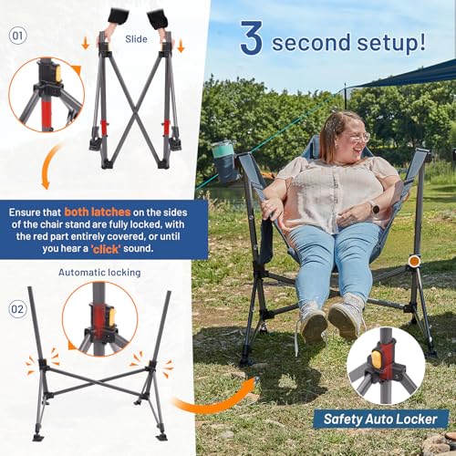 Oversized Portable Folding Camping Chair H81335