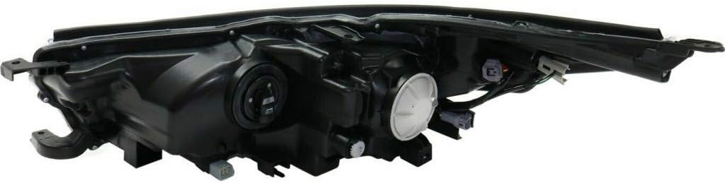 Passenger Side Headlight Assembly with Smoked Chrome Accent Z4548
