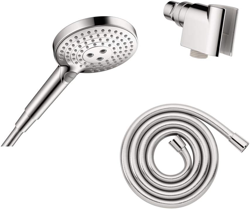 Chrome 5-inch Handheld Shower Head Set with Hose, 2.5 GPM E591