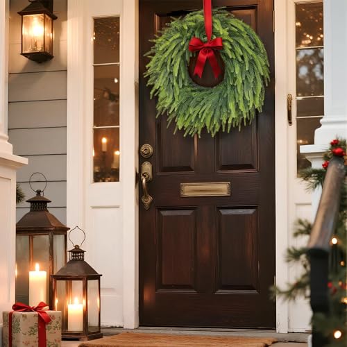 26" Artificial Norfolk Pine Wreath Z8225