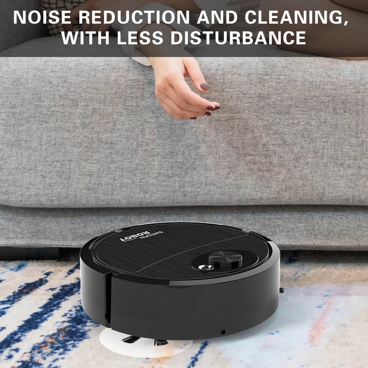 White Three-in-one Sweeping Robot Mop Vacuum Cleaner W439518