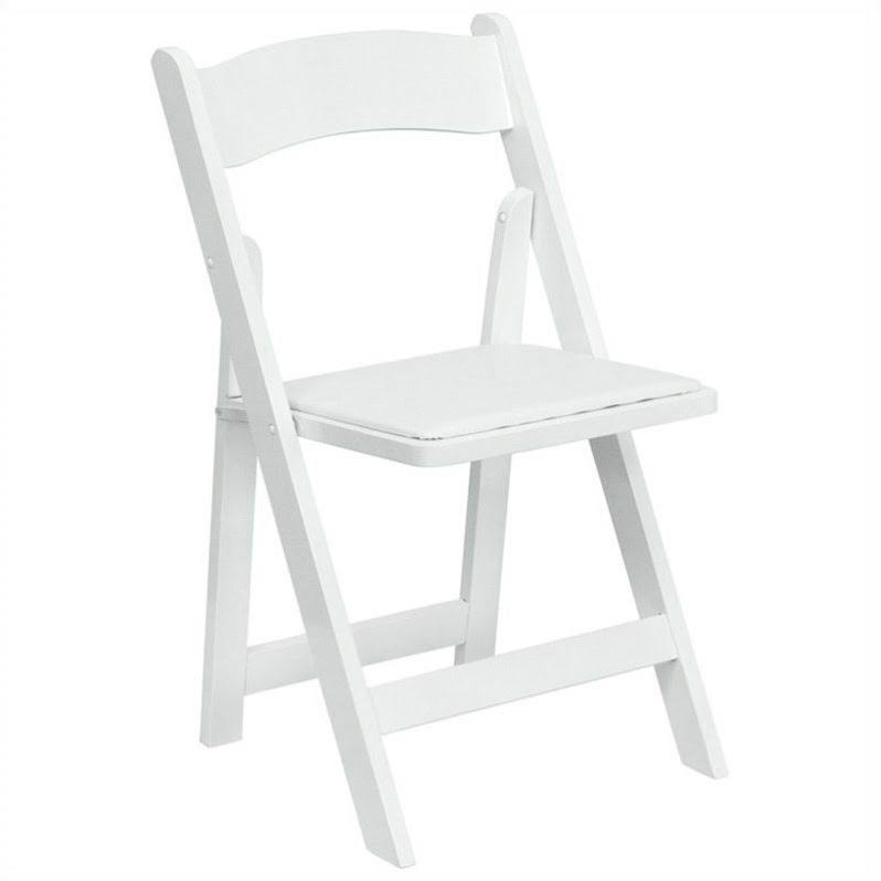 White Wood Folding Chair B43212