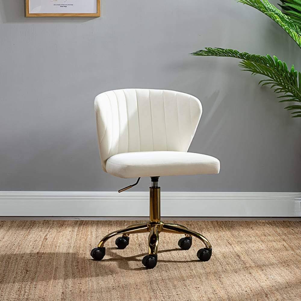 Ivory Swivel Task Chair Q606