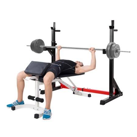 Adjustable Squat Rack Barbell Rack Dip Stand O77626