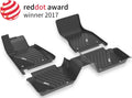 Black TPE All Weather Floor Liner Full Set Car Mats N6805