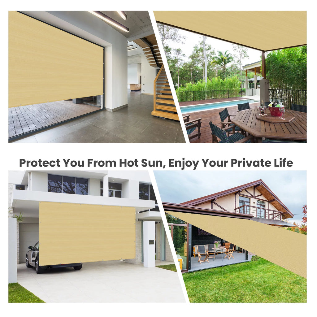 Beige 10'x10' Sunshade Netting C33347