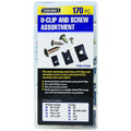 U-Clip and Screw Assortment, 170 Piece S1650