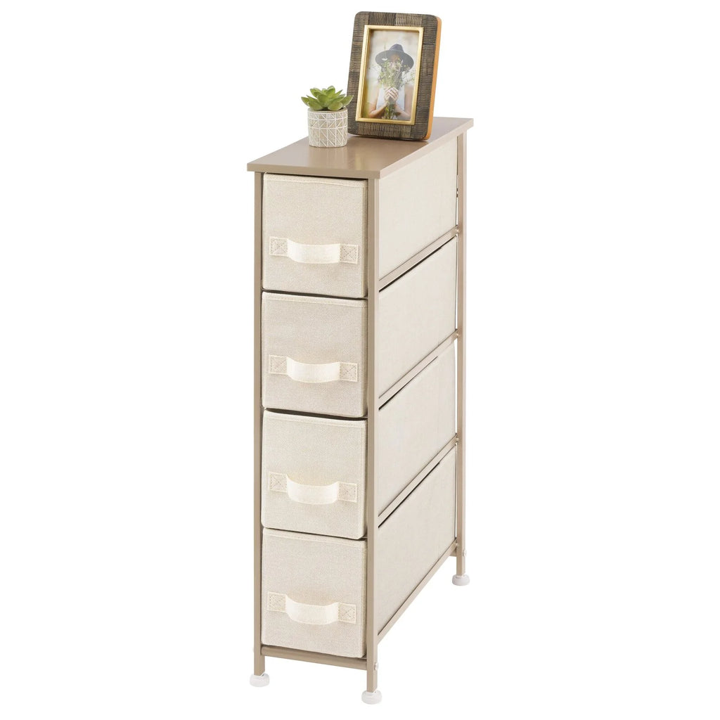 Narrow 4 Fabric Drawers Dresser T324121
