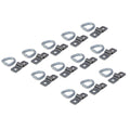 12-Pack 3/8" Steel D Ring Rope Tie Downs for Trailer Flatbed Truck Anchor Cargo Z195968