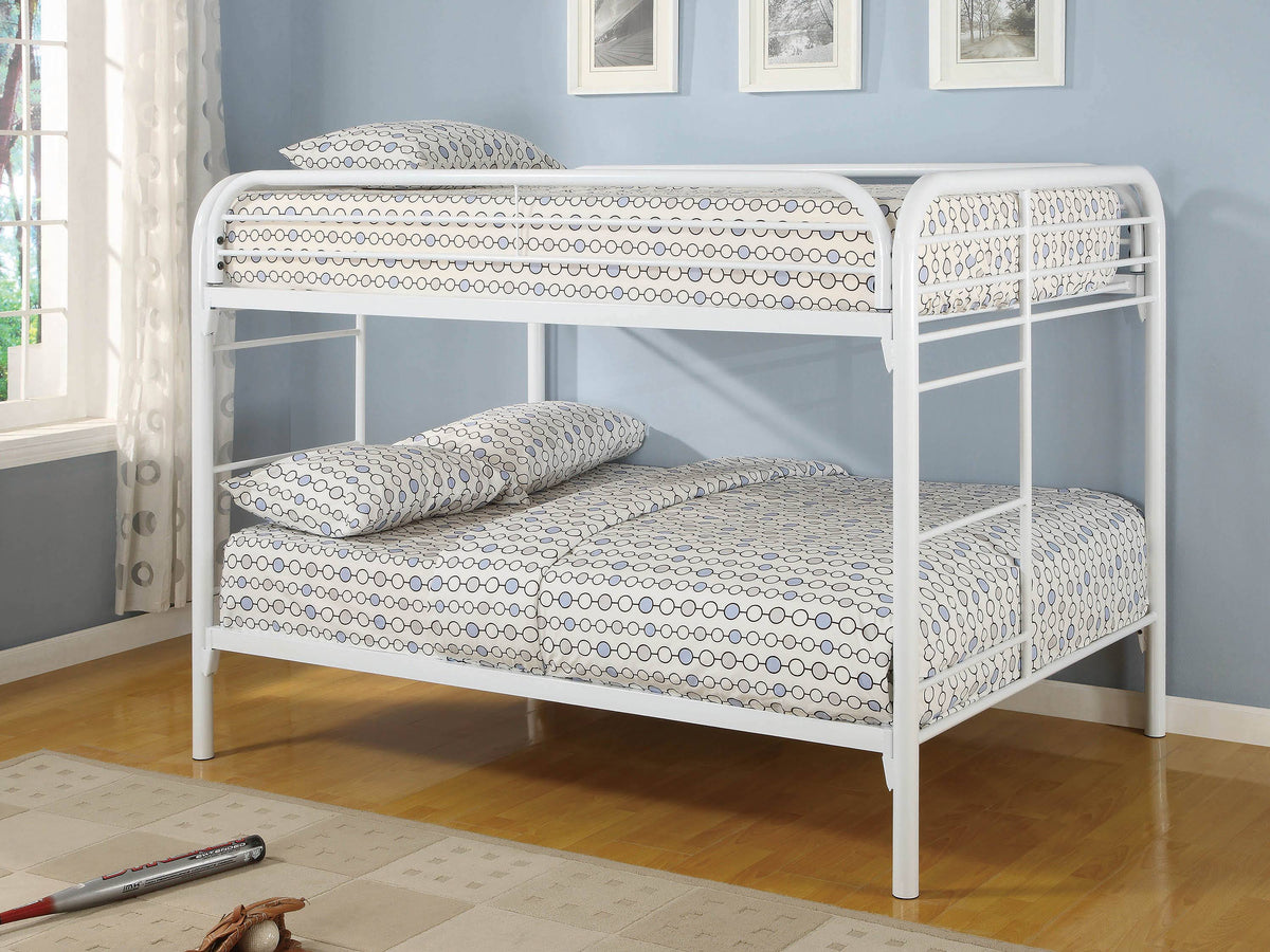 White Full Over Full Bunk Bed S31940