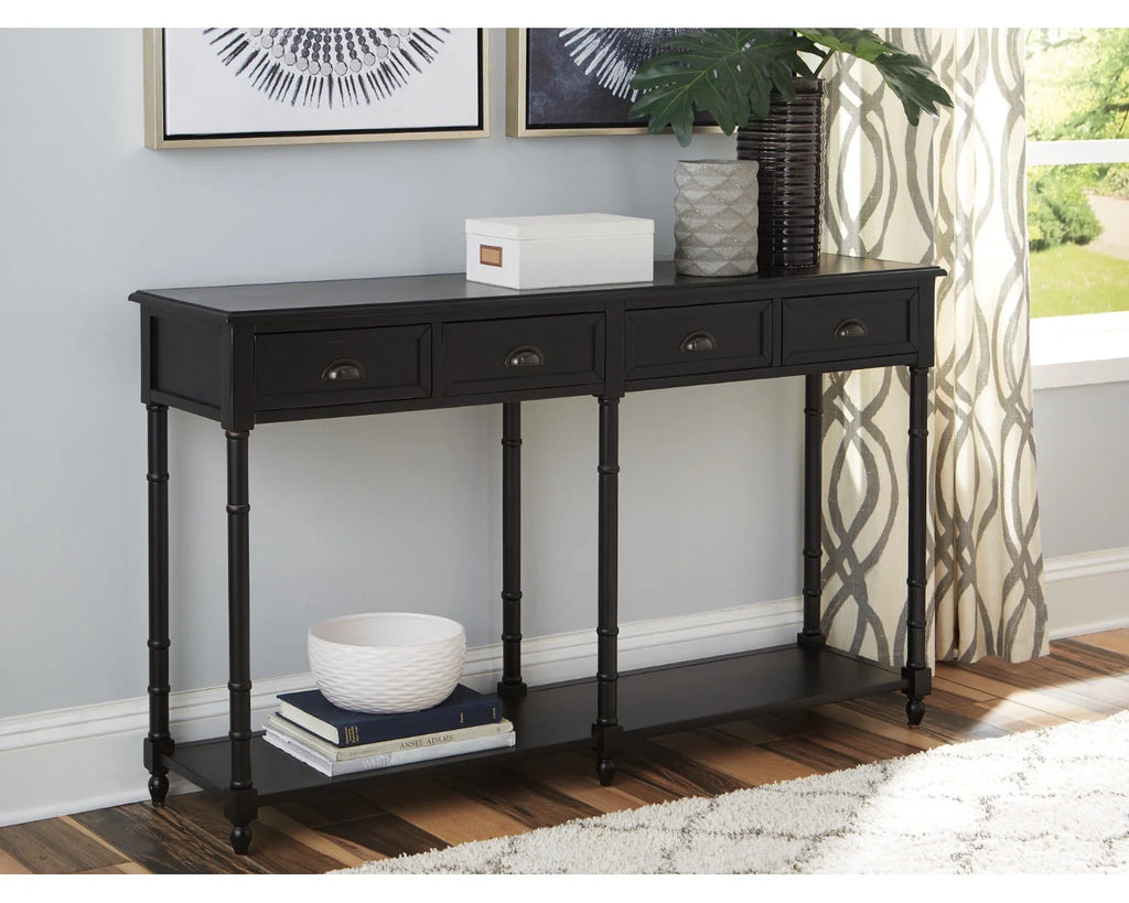 Black Sofa/Console Table D67804