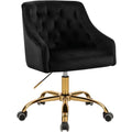 Black Velvet Swivel Adjustable Office Chair P105905