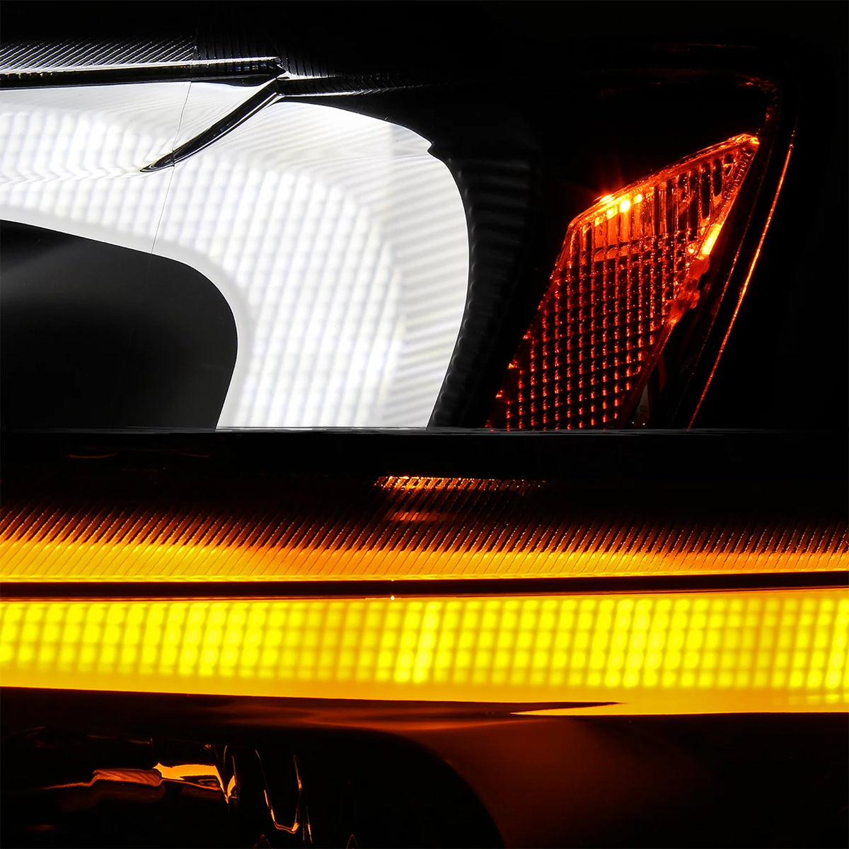 Black Projector Headlights Pair Left + Right M126