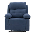 Blue Fabric Manual Recliner R2272
