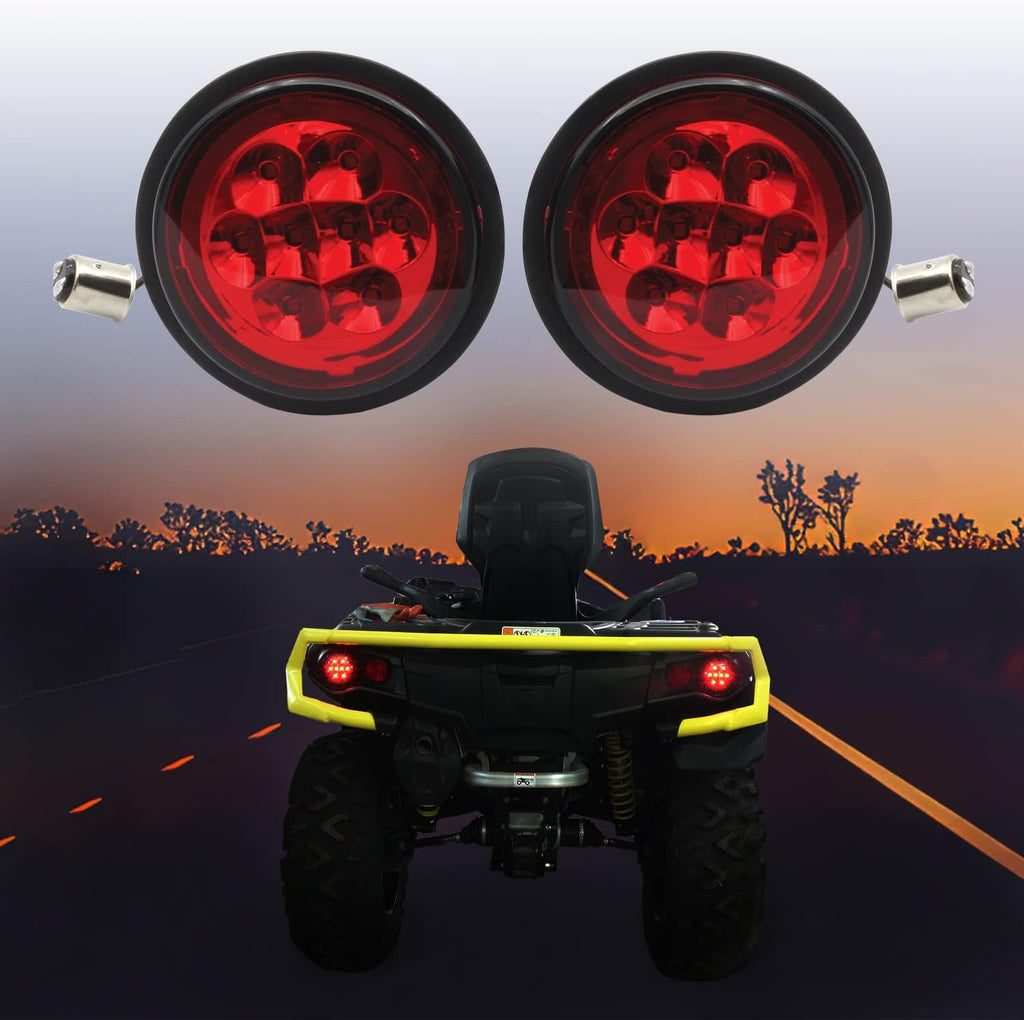 Red LED Tail Light Assembly Pair Z9534