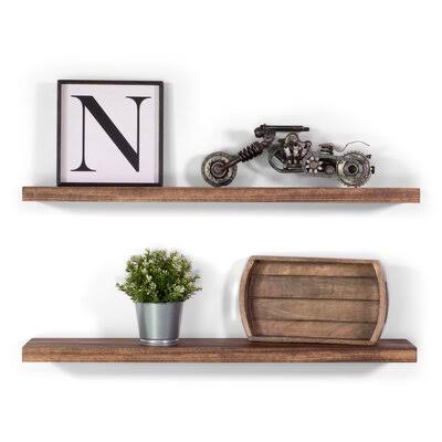 2 Piece Poplar Solid Wood Floating Shelf K97246