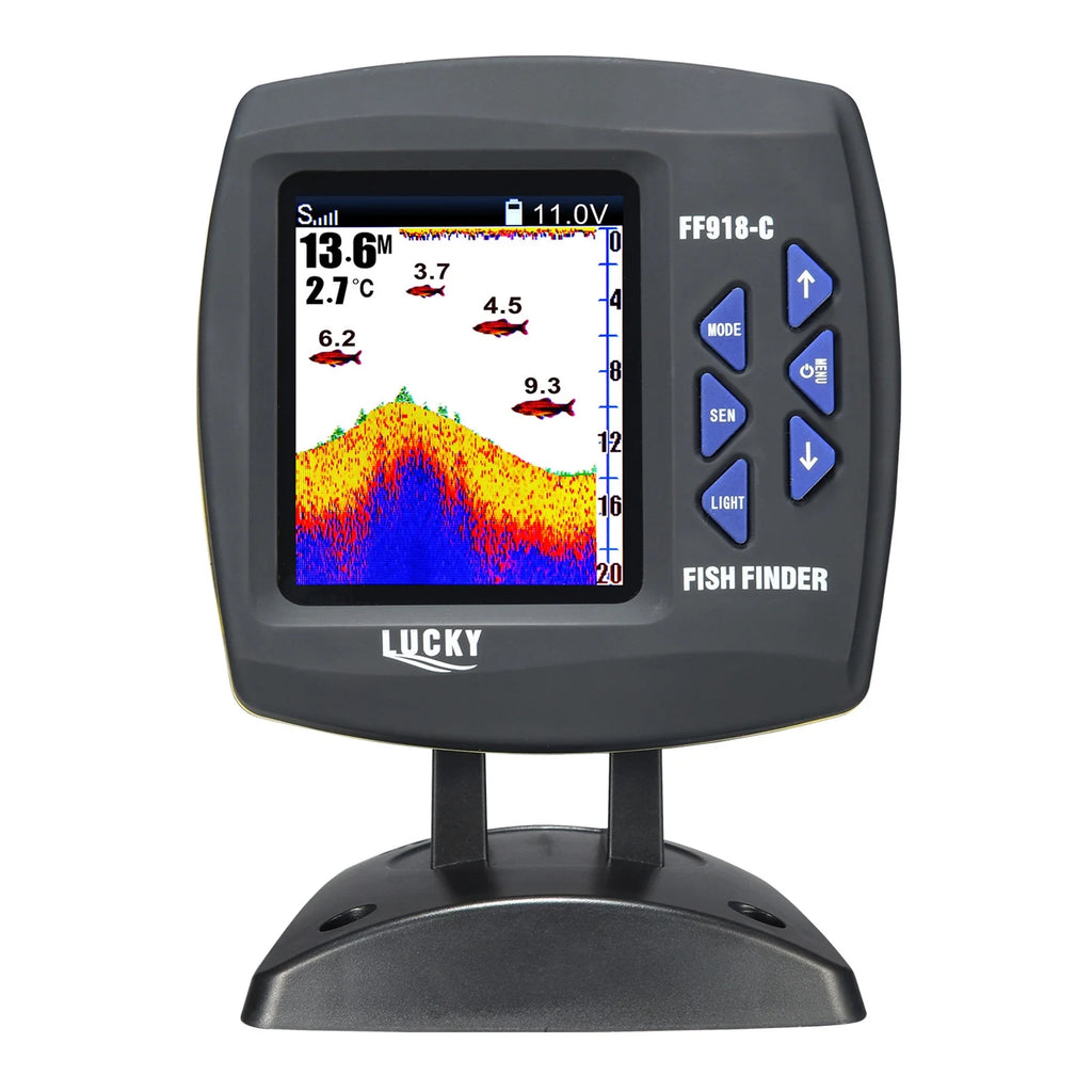 Color LCD Screen Fish Finder 590ft Water Depth I24952