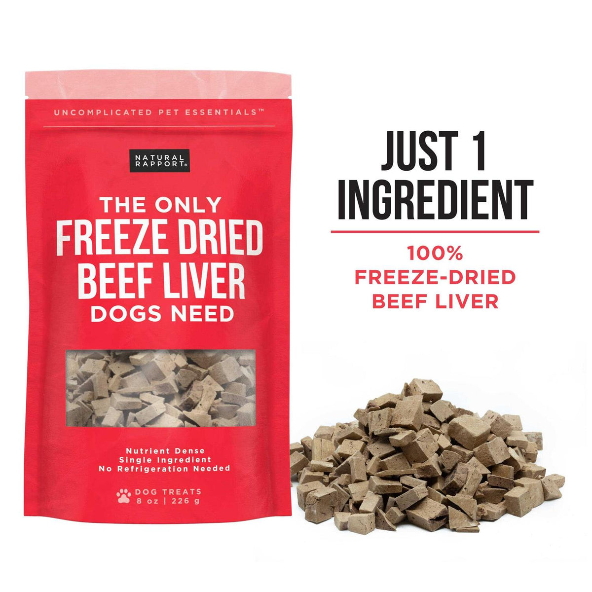 Freeze Dried Beef Liver Dog Treats S8969